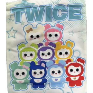 Tote Bags Twice letras aqua